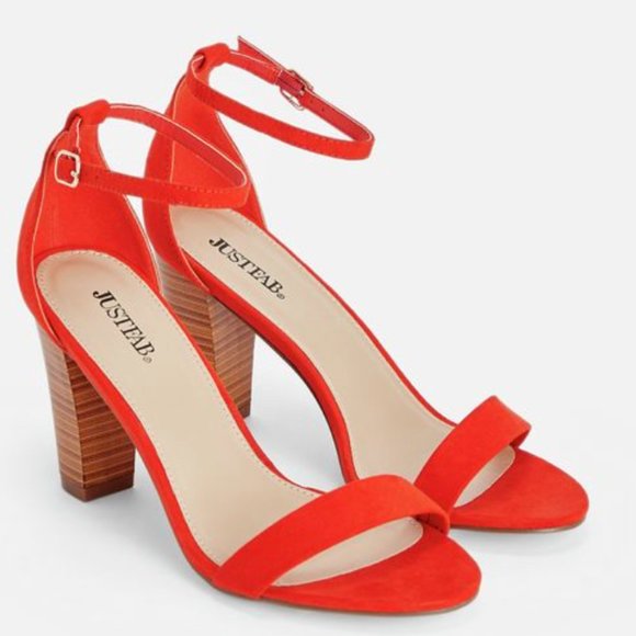 Masha Heeled Sandal - Poppy Red - Picture 1 of 4